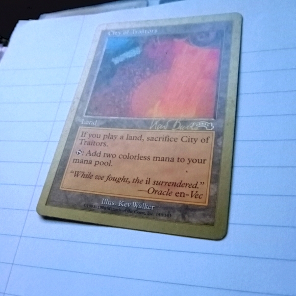 1999 Magic the Gathering MTG City of Traitors Exodus - Picture 1 of 6